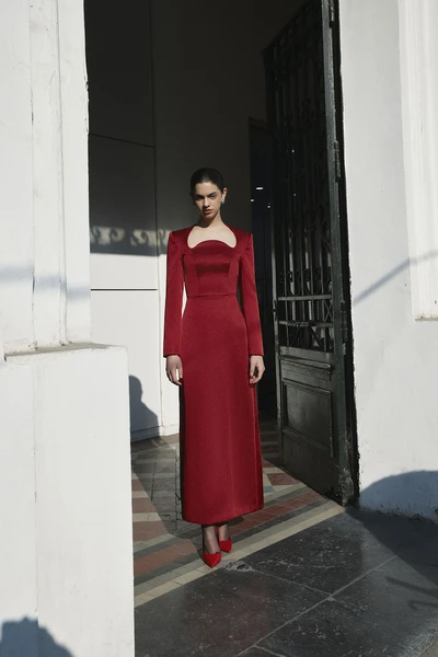 Đầm dự tiệc: ROSA DRESS - Feeling like a lady in red. (Lụa 2 mặt, May đo).