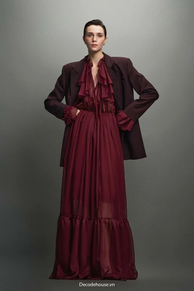 Vest nữ: ANDREA BLAZER (blazer oversize, cầu vai đứng phom, may đo)