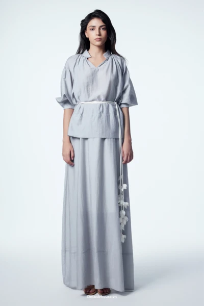 Chân váy nữ: ISLA SKIRT (chân váy chữ A, đáp gấu, thoáng mát, may đo)