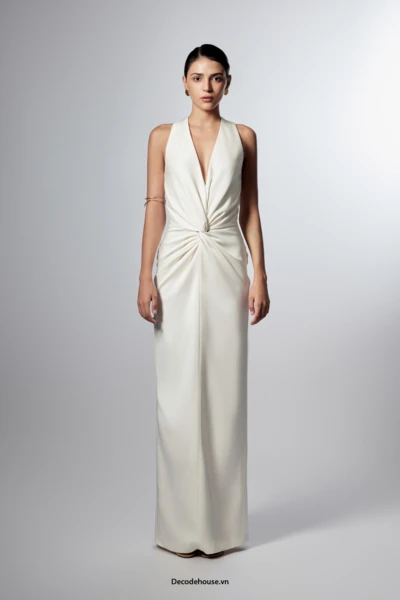 Đầm dự tiệc: CATALINA DRESS (đầm ôm drape eo, tối giản tinh tế, may đo)